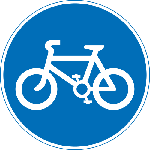Cycle Track road sign